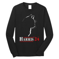 Childless Cat Lady For Kamala Harris President Long Sleeve Shirt