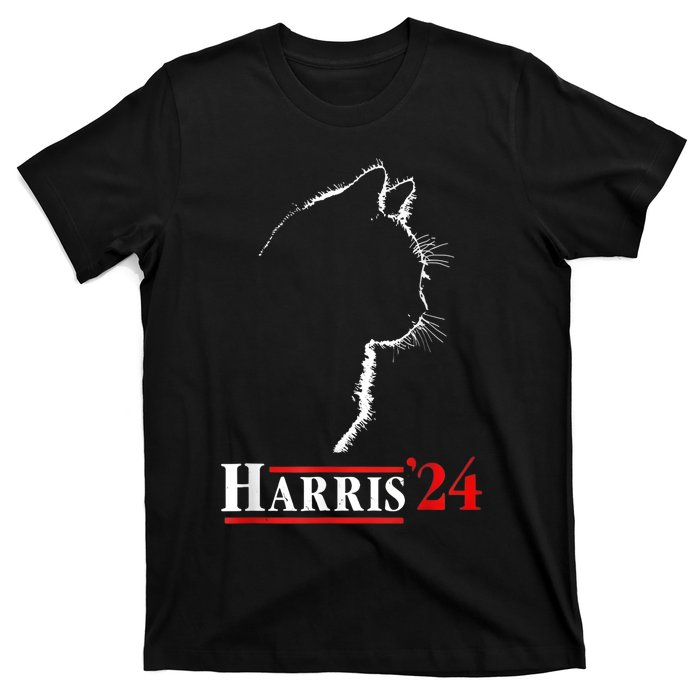 Childless Cat Lady For Kamala Harris President T-Shirt