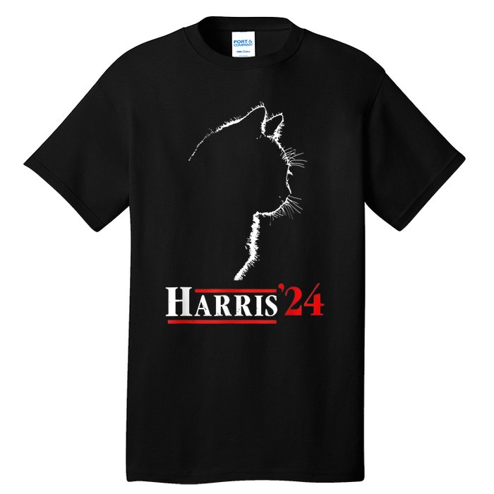 Childless Cat Lady For Kamala Harris President Tall T-Shirt