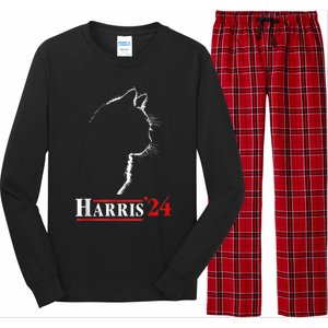 Childless Cat Lady For Kamala Harris President Long Sleeve Pajama Set