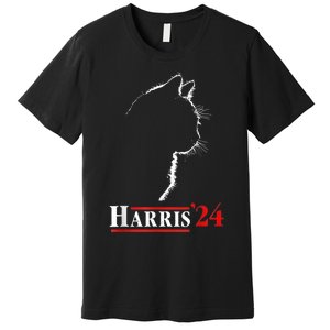 Childless Cat Lady For Kamala Harris President Premium T-Shirt