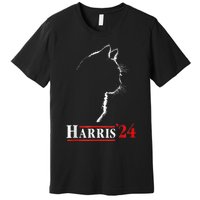 Childless Cat Lady For Kamala Harris President Premium T-Shirt