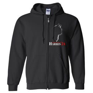 Childless Cat Lady For Kamala Harris President Full Zip Hoodie