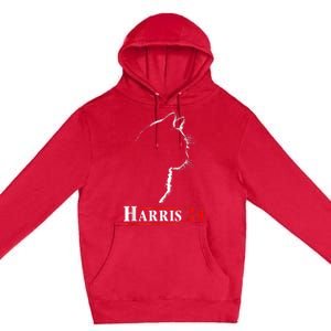 Childless Cat Lady For Kamala Harris President Premium Pullover Hoodie