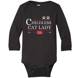 Childless Cat Lady 2024 Baby Long Sleeve Bodysuit