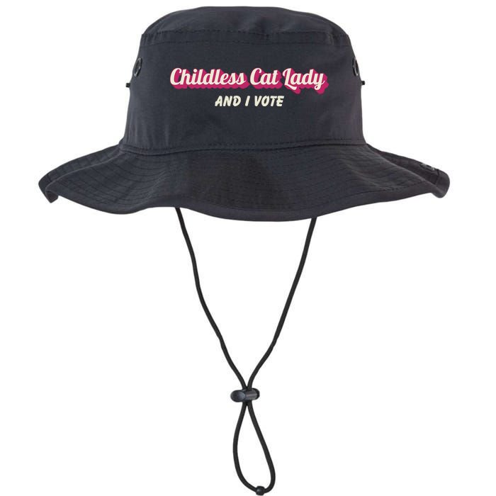 Childless Cat Lady And I Vote Ladies Is Voting Kamala Legacy Cool Fit Booney Bucket Hat