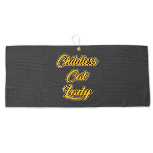 Childless Cat Lady Funny Design Large Microfiber Waffle Golf Towel