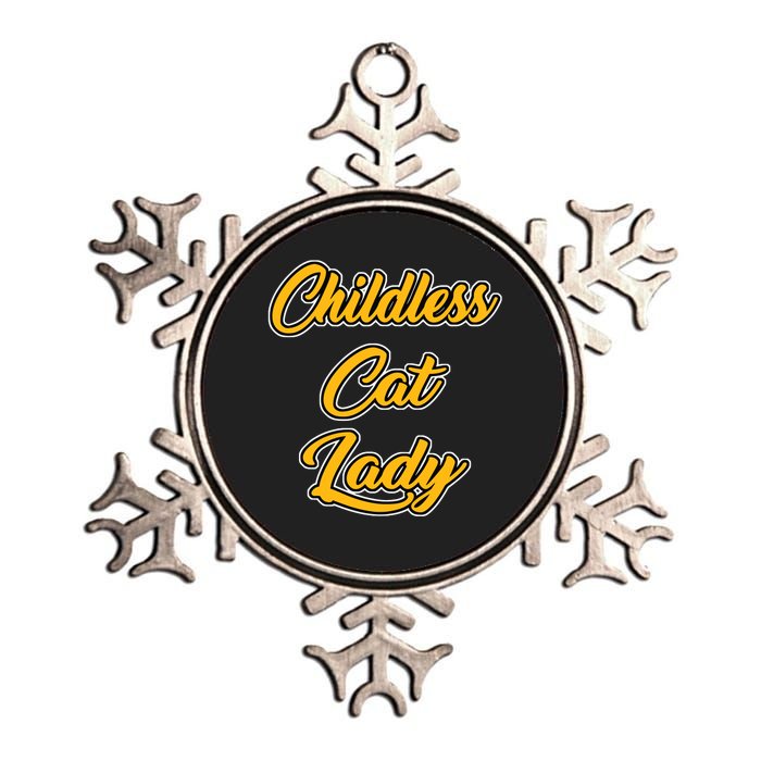 Childless Cat Lady Funny Design Metallic Star Ornament