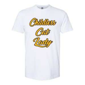 Childless Cat Lady Funny Design Softstyle CVC T-Shirt