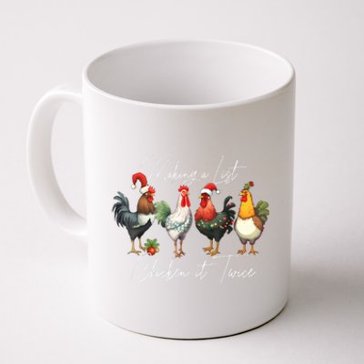 Christmas Chicken Lover Xmas Santa Hat Funny Farm Gift Coffee Mug