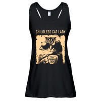 Childless Cat Lady Vintage Coffee Cat Kamala 2024 Ladies Essential Flowy Tank