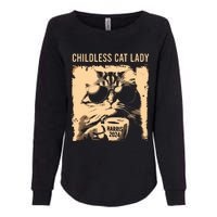 Childless Cat Lady Vintage Coffee Cat Kamala 2024 Womens California Wash Sweatshirt