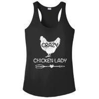 Crazy Chicken Lady Funny Farmer Farming Ladies PosiCharge Competitor Racerback Tank