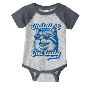 Childless Cat Lady Funny Cat Lover Infant Baby Jersey Bodysuit