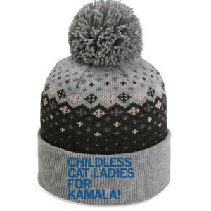 Childless Cat Ladies For Kamala The Baniff Cuffed Pom Beanie