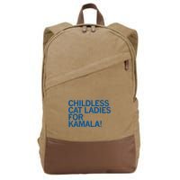 Childless Cat Ladies For Kamala Cotton Canvas Backpack