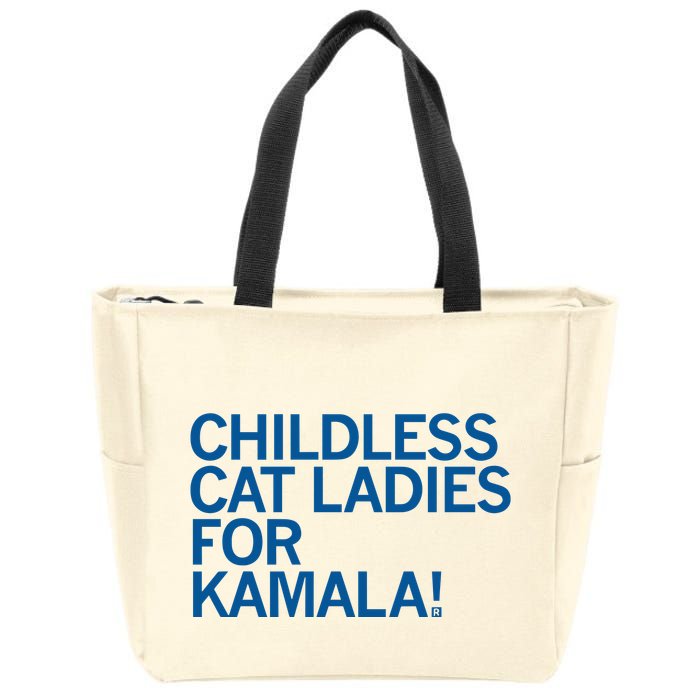 Childless Cat Ladies For Kamala Zip Tote Bag