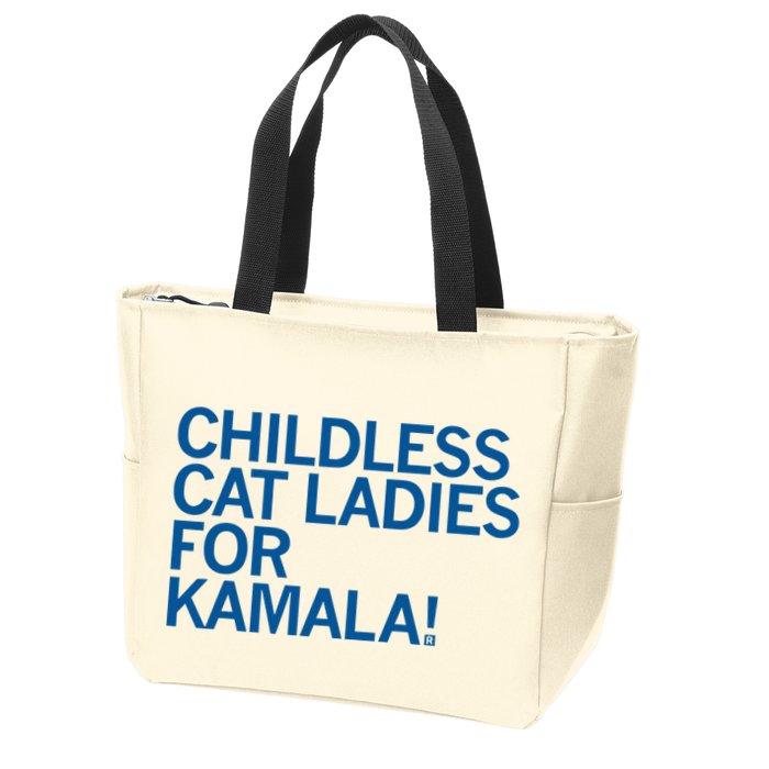 Childless Cat Ladies For Kamala Zip Tote Bag