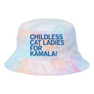 Childless Cat Ladies For Kamala Tie Dye Newport Bucket Hat