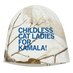 Childless Cat Ladies For Kamala Kati - Camo Knit Beanie