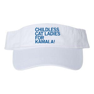 Childless Cat Ladies For Kamala Valucap Bio-Washed Visor