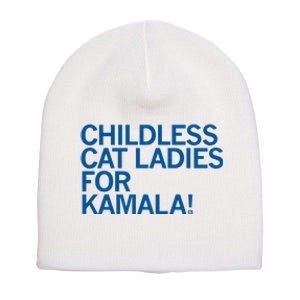 Childless Cat Ladies For Kamala Short Acrylic Beanie