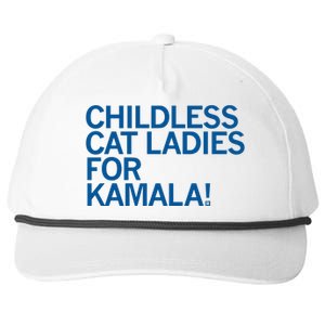 Childless Cat Ladies For Kamala Snapback Five-Panel Rope Hat