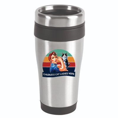 Childless Cat Ladies Vote 16oz Travel Tumbler
