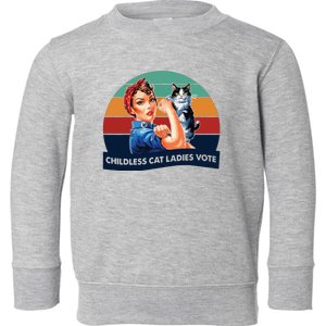 Childless Cat Ladies Vote Toddler Sweatshirt