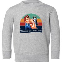 Childless Cat Ladies Vote Toddler Sweatshirt