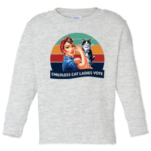 Childless Cat Ladies Vote Toddler Long Sleeve Shirt