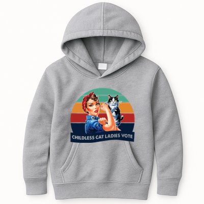 Childless Cat Ladies Vote Kids Hoodie