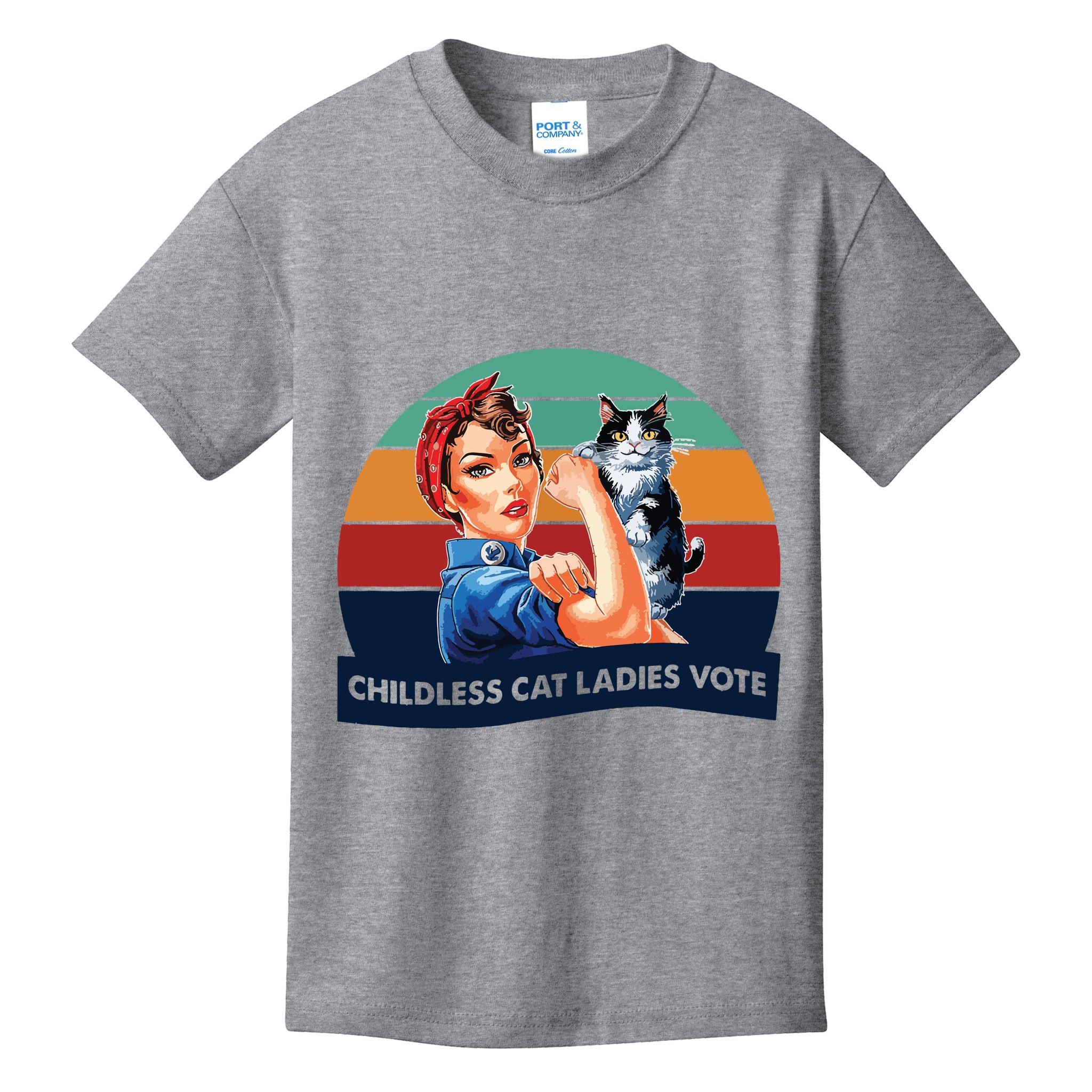 Childless Cat Ladies Vote Kids T-Shirt