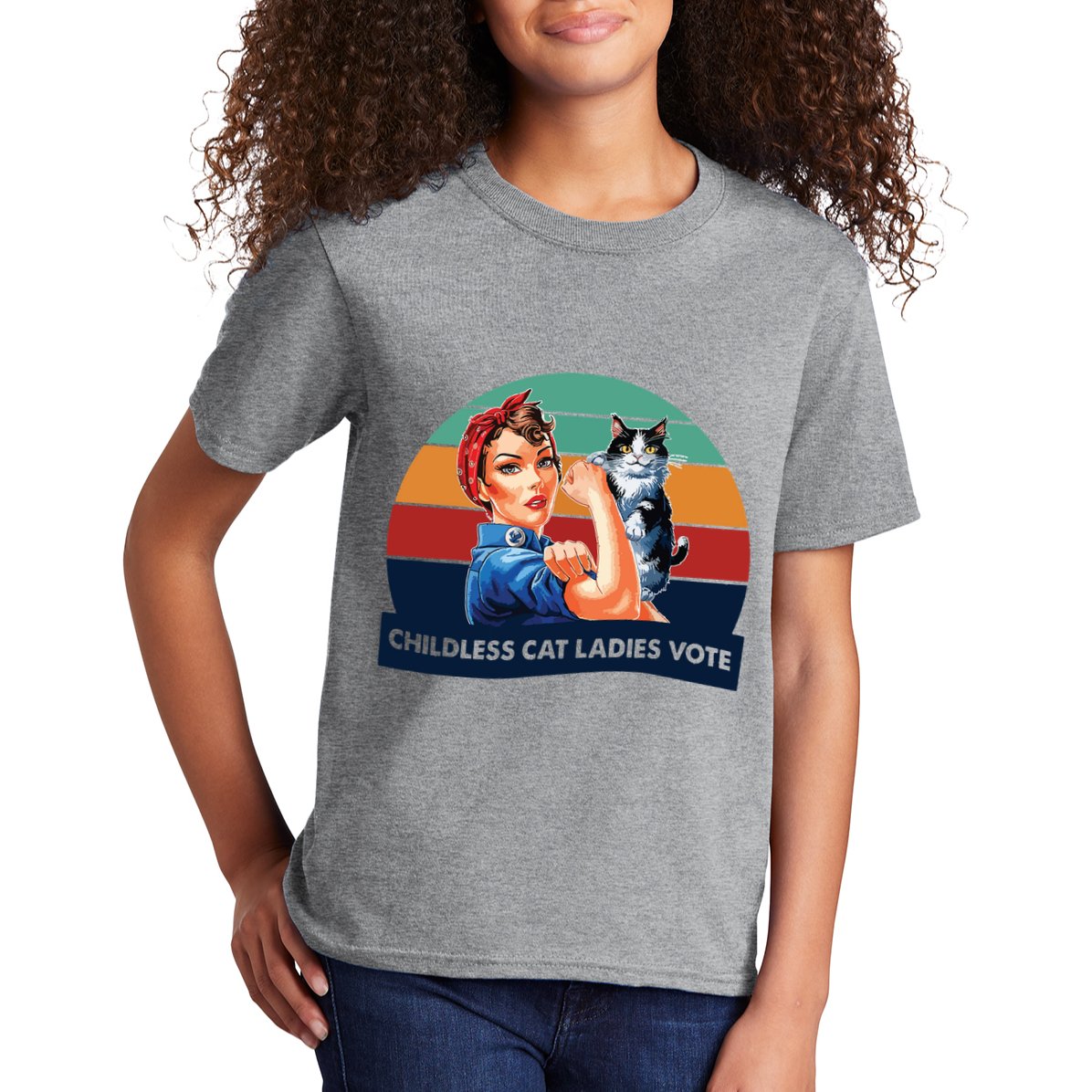 Childless Cat Ladies Vote Kids T-Shirt