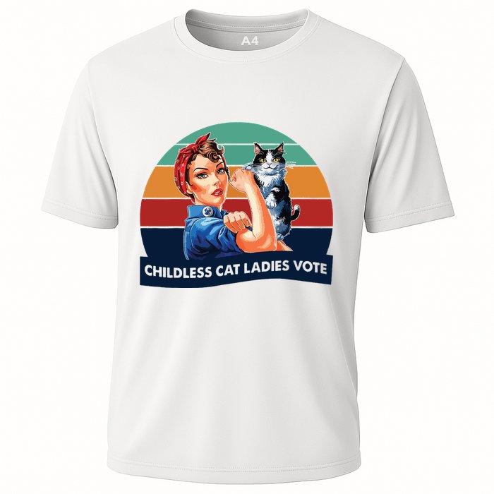 Childless Cat Ladies Vote Cooling Performance Crew T-Shirt