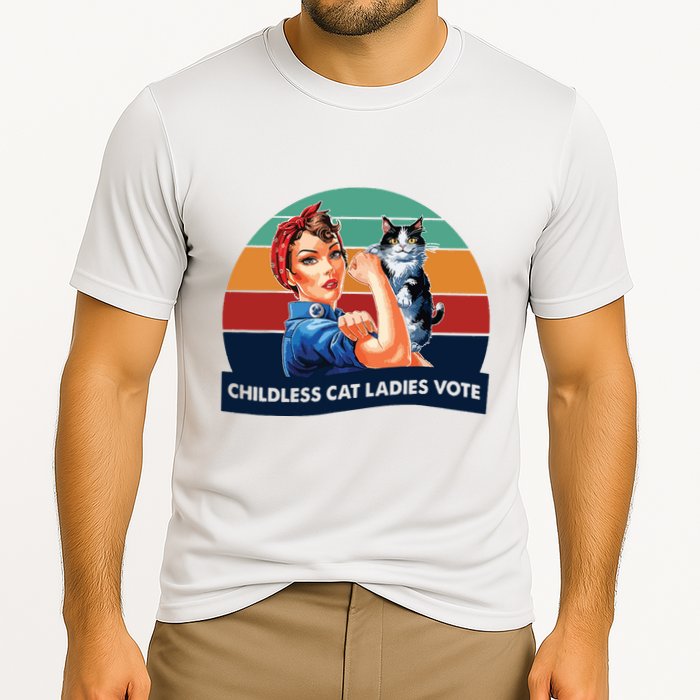 Childless Cat Ladies Vote Cooling Performance Crew T-Shirt
