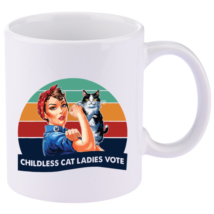 Childless Cat Ladies Vote 11oz C Handle Ceramic Mug