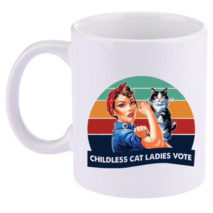 Childless Cat Ladies Vote 11oz C Handle Ceramic Mug