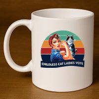 Childless Cat Ladies Vote 11oz C Handle Ceramic Mug