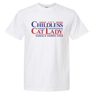 Childless Cat Lady Kamala 2024 Harris Funny President 2024 Garment-Dyed Heavyweight T-Shirt