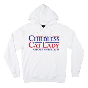 Childless Cat Lady Kamala 2024 Harris Funny President 2024 Hoodie