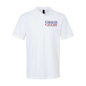 Childless Cat Lady Kamala 2024 Harris Funny President 2024 Softstyle Adult Sport Polo