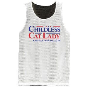 Childless Cat Lady Kamala 2024 Harris Funny President 2024 Mesh Reversible Basketball Jersey Tank