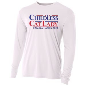 Childless Cat Lady Kamala 2024 Harris Funny President 2024 Cooling Performance Long Sleeve Crew