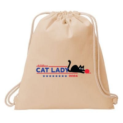 Childless Cat Lady Voting Election 2024 Usa Drawstring Bag