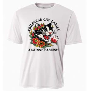 Childless Cat Lady; Childless Cat Ladies Against Fascism Cooling Performance Crew T-Shirt