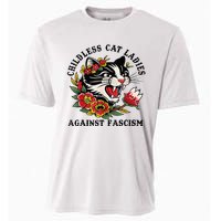 Childless Cat Lady; Childless Cat Ladies Against Fascism Cooling Performance Crew T-Shirt