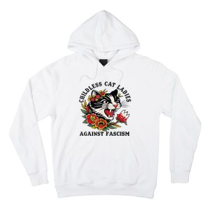 Childless Cat Lady; Childless Cat Ladies Against Fascism Hoodie