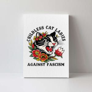 Childless Cat Lady; Childless Cat Ladies Against Fascism Canvas