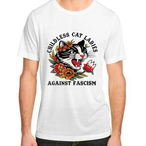 Childless Cat Lady; Childless Cat Ladies Against Fascism Adult ChromaSoft Performance T-Shirt